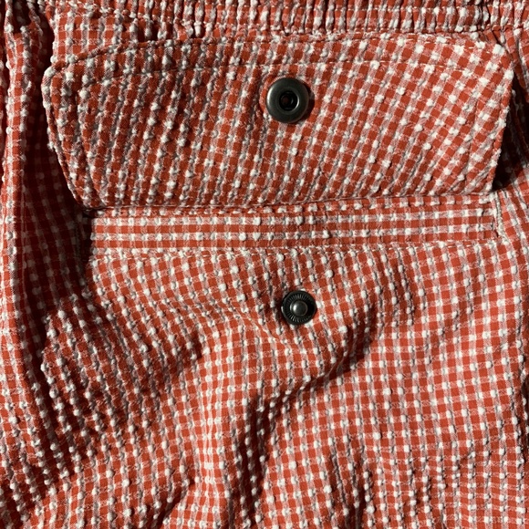 Onia Elastic Calder 7.5" Gingham Swim Trunks - Picture 6 of 10